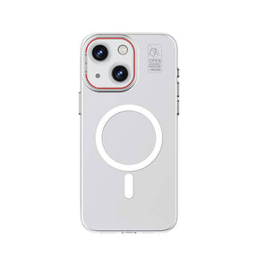 Apple iPhone 15 Kılıf M-safe Şarj Özellikli Standlı Metal Kamera Çerçeveli Mat Recci Glaze Serisi Kapak