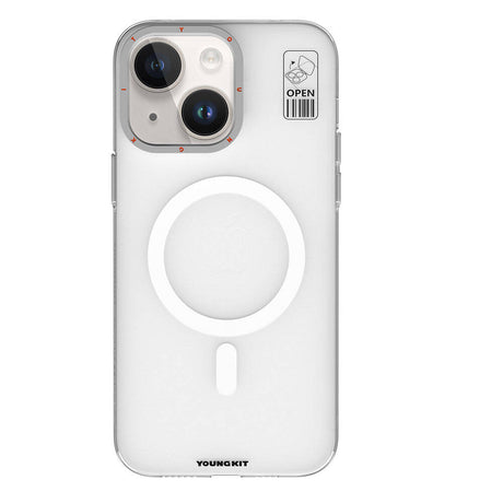 Apple iPhone 15 Kılıf M-safe Şarj Özellikli Standlı YoungKit Hermit Bracket Serisi Kapak
