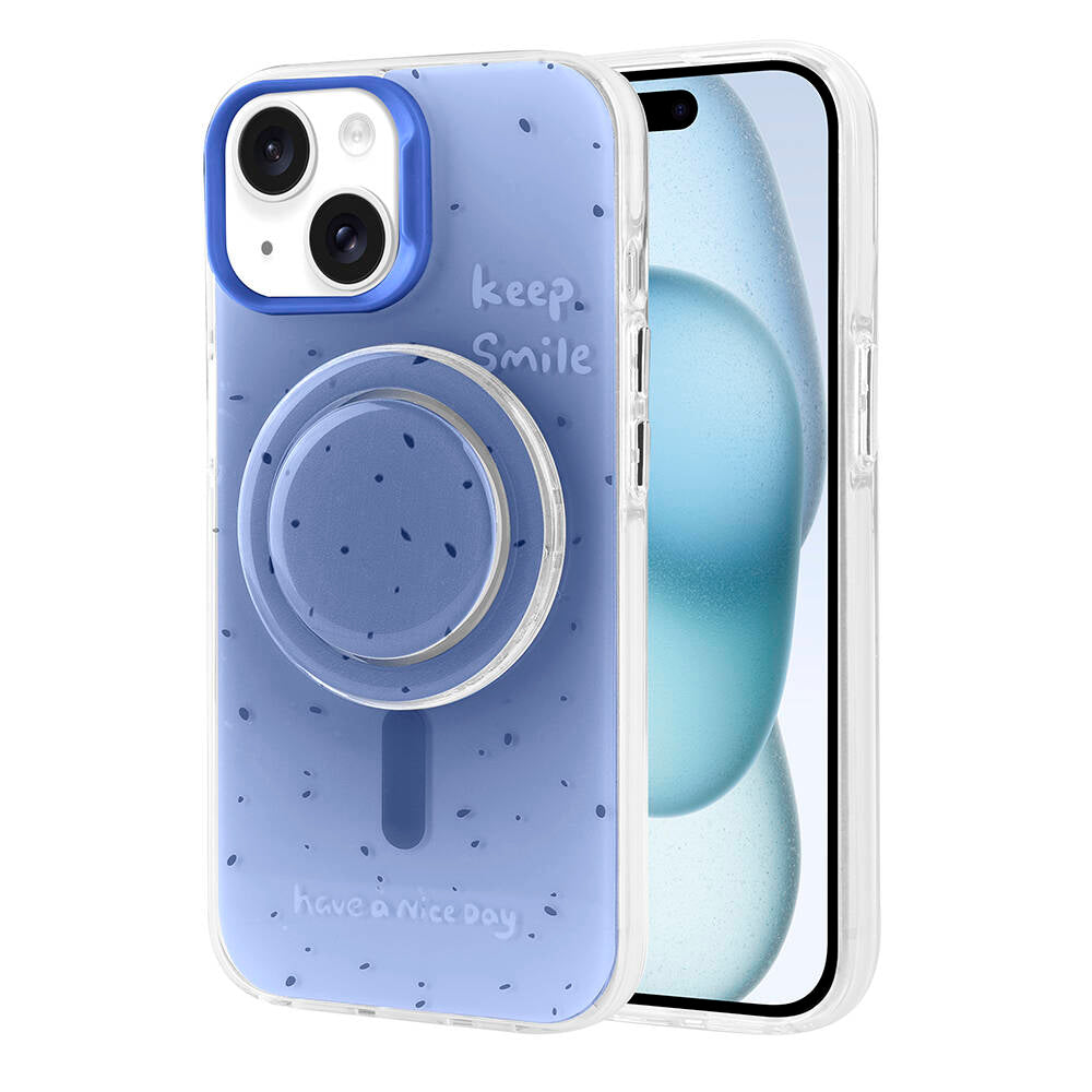 Apple iPhone 15 Kılıf M-safe Şarj Özellikli Tak-Çıkar Pop Soketli Zore Tiktok Kapak