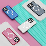 Apple iPhone 15 Kılıf M-safe Şarj Özellikli YoungKit Crystal Color Serisi Kapak