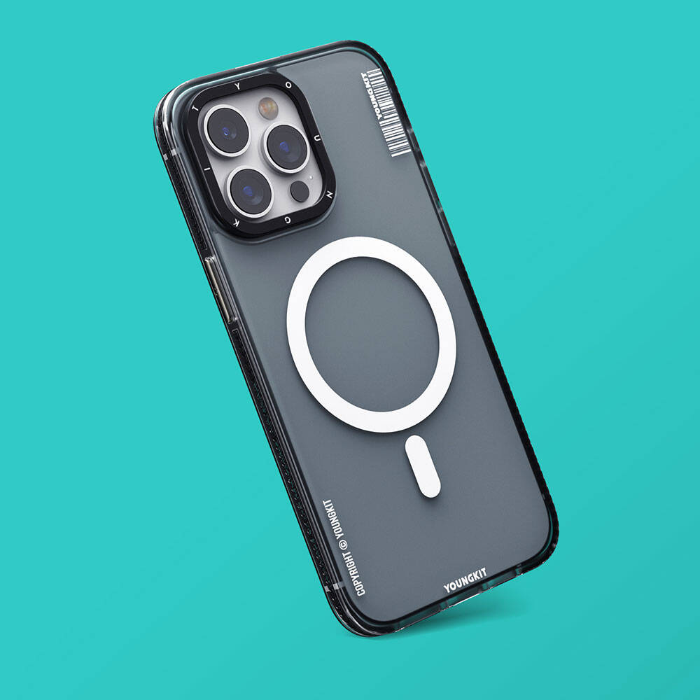 Apple iPhone 15 Kılıf M-safe Şarj Özellikli Youngkit Jiansha Serisi Kapak