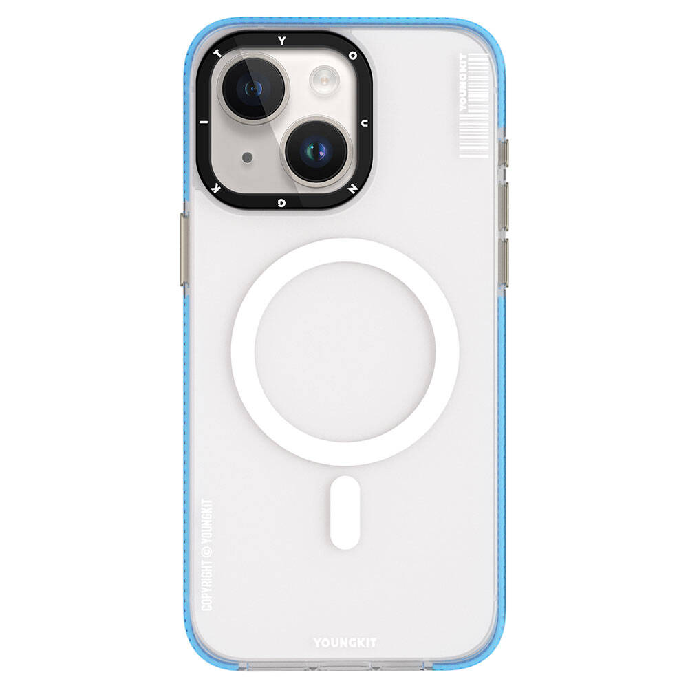 Apple iPhone 15 Kılıf M-safe Şarj Özellikli Youngkit Jiansha Serisi Kapak