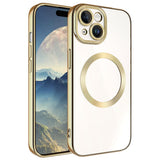 Apple iPhone 15 Kılıf M-safe Wireless Şarj Özellikli Zore Setro Silikon