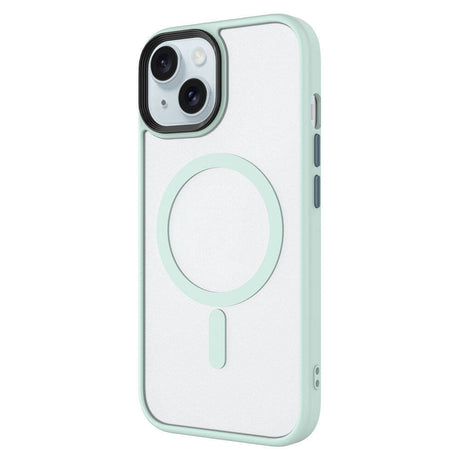 Apple iPhone 15 Kılıf Mat Arka Yüzey Wireless Şarj Özellikli Zore Flet M-safe Kapak