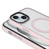 Apple iPhone 15 Kılıf Mat Arka Yüzey Wireless Şarj Özellikli Zore Flet M-safe Kapak