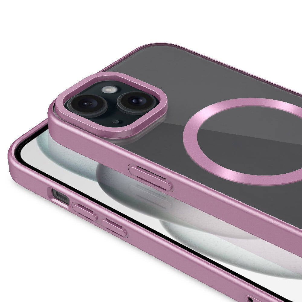 Apple iPhone 15 Kılıf Mat Tasarımlı M-safe Wireless Şarj Özellikli Zore Mat Setro Kapak