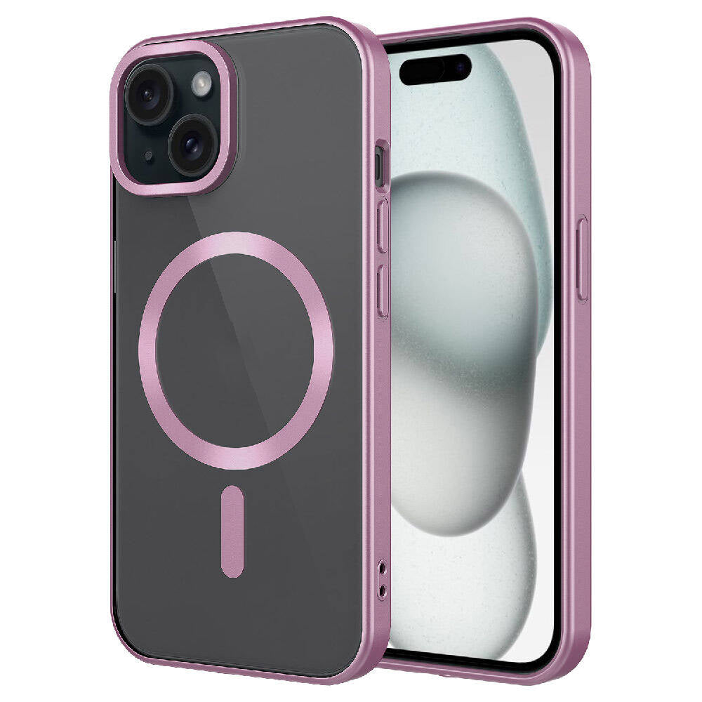 Apple iPhone 15 Kılıf Mat Tasarımlı M-safe Wireless Şarj Özellikli Zore Mat Setro Kapak