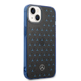 Apple iPhone 15 Kılıf Mercedes Benz Çift Katmanlı Yıldız Desenli Dizayn Kapak
