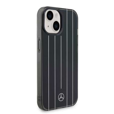 Apple iPhone 15 Kılıf Mercedes Benz Orjinal Lisanslı New Urban 3 IML Baskılı Paralel Çizgi Desenli Kapak