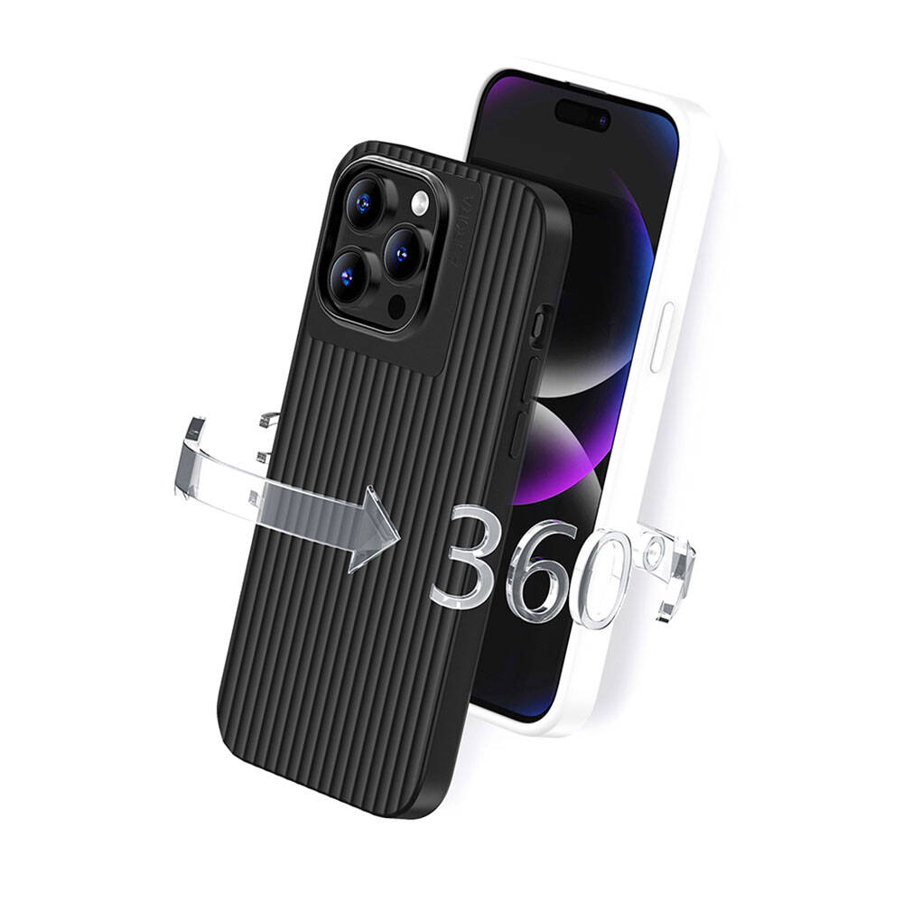 Apple iPhone 15 Kılıf Recci Aurora Serisi M-safe Şarj Özellikli Kapak