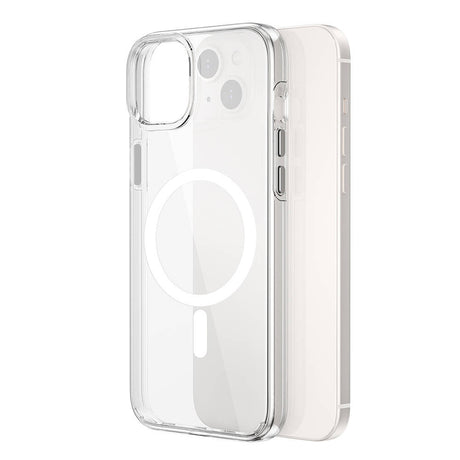 Apple iPhone 15 Kılıf Wiwu BC-022 M-safe Şarj Özellikli Şeffaf Transparan Kapak