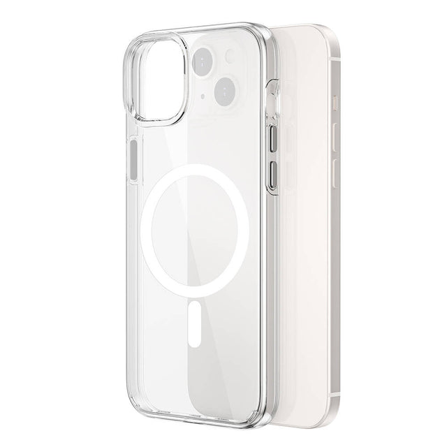Apple iPhone 15 Kılıf Wiwu BC-022 M-safe Şarj Özellikli Şeffaf Transparan Kapak