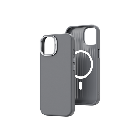 Apple iPhone 15 Kılıf Wiwu SP-019 M-safe Şarj Özellikli Vegan Leather Deri Kapak