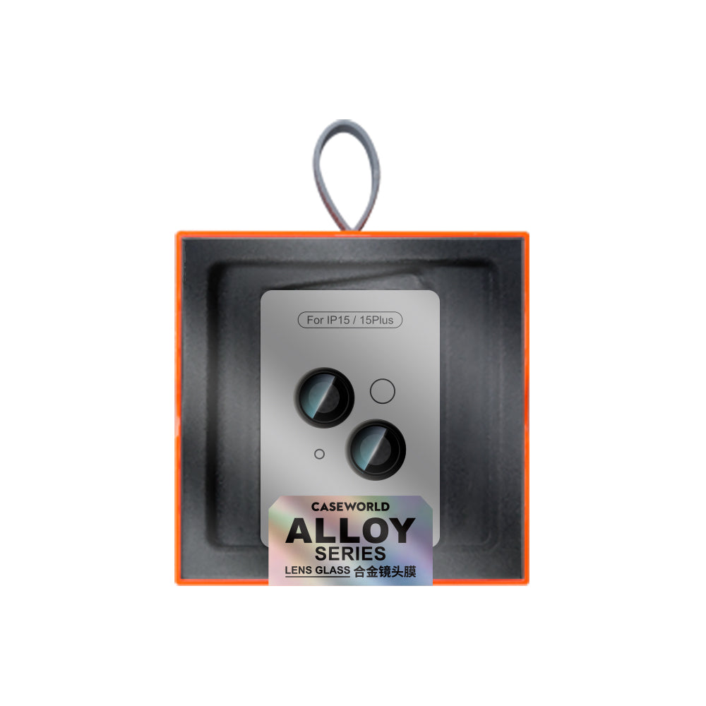 Apple iPhone 15 Plus CaseWorld Alloy Serisi Oleofobik Anti Reflective Kamera Lens Koruyucu