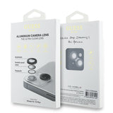 Apple iPhone 15 Plus Guess Orjinal Lisanslı Metal Kamera Lens Koruyucu