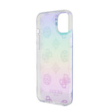 Apple iPhone 15 Plus Kılıf Guess Orjinal Lisanslı Desenli Yazı Logolu Askı İpli Holografik Glitter Peony Kapak
