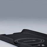 Apple iPhone 15 Plus Kılıf M-safe Şarj Özellikli 600D Aramid Fiber Pitaka Ultra-Slim Classic Serisi Black-Grey Twill Kapak