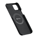 Apple iPhone 15 Plus Kılıf M-safe Şarj Özellikli 600D Aramid Fiber Pitaka Tactile Woven Orchestra Serisi Overture Kapak
