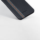 Apple iPhone 15 Plus Kılıf M-safe Şarj Özellikli 600D Aramid Fiber Pitaka Tactile Woven Orchestra Serisi Rhapsody Kapak