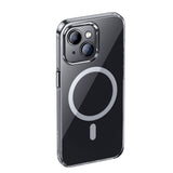 Apple iPhone 15 Plus Kılıf M-safe Şarj Özellikli Benks ​​​​​​Crystal Serisi Şeffaf Kapak