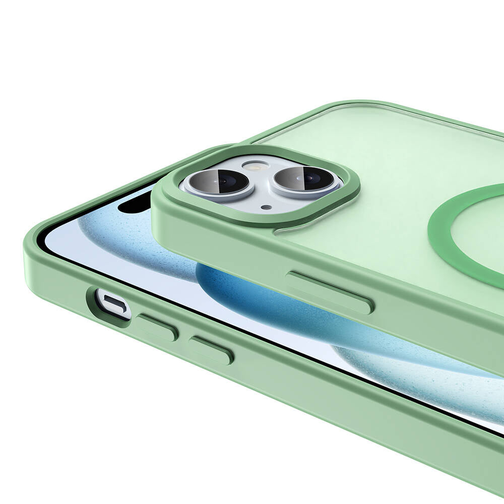 Apple iPhone 15 Plus Kılıf M-safe Şarj Özellikli Mat Arka Yüzey Zore Sio Kapak