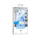 Apple iPhone 15 Plus Kılıf M-safe Şarj Özellikli Saydam Arka Yüzey Recci Crystal Color Serisi Kapak