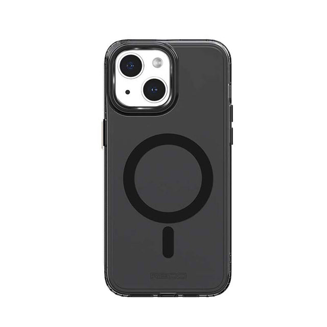 Apple iPhone 15 Plus Kılıf M-safe Şarj Özellikli Saydam Arka Yüzey Recci Crystal Color Serisi Kapak