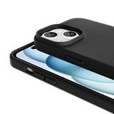 Apple iPhone 15 Plus Kılıf M-safe Şarj Özellikli Sıvı Teknolojili Silinebilir Sert Zore Kivi Kapak
