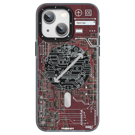 Apple iPhone 15 Plus Kılıf M-safe Şarj Özellikli YoungKit Technology Serisi Kapak