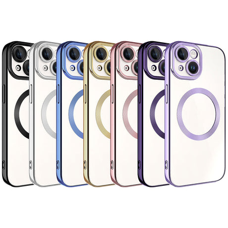 Apple iPhone 15 Plus Kılıf M-safe Wireless Şarj Özellikli Zore Setro Silikon