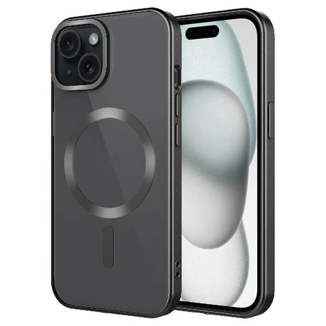 Apple iPhone 15 Plus Kılıf Mat Tasarımlı M-safe Wireless Şarj Özellikli Zore Mat Setro Kapak