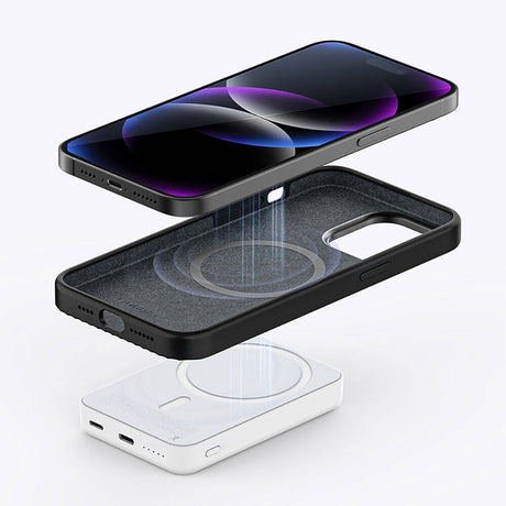 Apple iPhone 15 Plus Kılıf Recci Aurora Serisi M-safe Şarj Özellikli Kapak