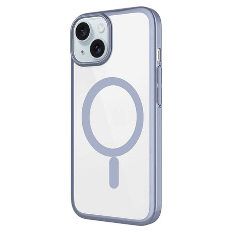 Apple iPhone 15 Plus Kılıf Wireless Şarj Özellikli Sert PC Zore Mat Riksos M-safe Kapak
