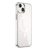 Apple iPhone 15 Plus Kılıf Wiwu BC-022 M-safe Şarj Özellikli Şeffaf Transparan Kapak