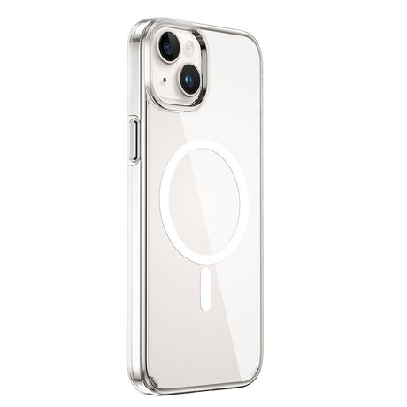Apple iPhone 15 Plus Kılıf Wiwu BC-022 M-safe Şarj Özellikli Şeffaf Transparan Kapak