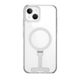 Apple iPhone 15 Plus Kılıf Wiwu FYY-014 M-safe Şarj Özellikli Alüminyum Alaşım Metal Standlı Şeffaf Kapak