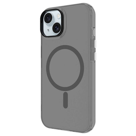Apple iPhone 15 Plus Kılıf Zore M-safe Şarj Özellikli Buzlu Transparan C-Pro Sert Kapak