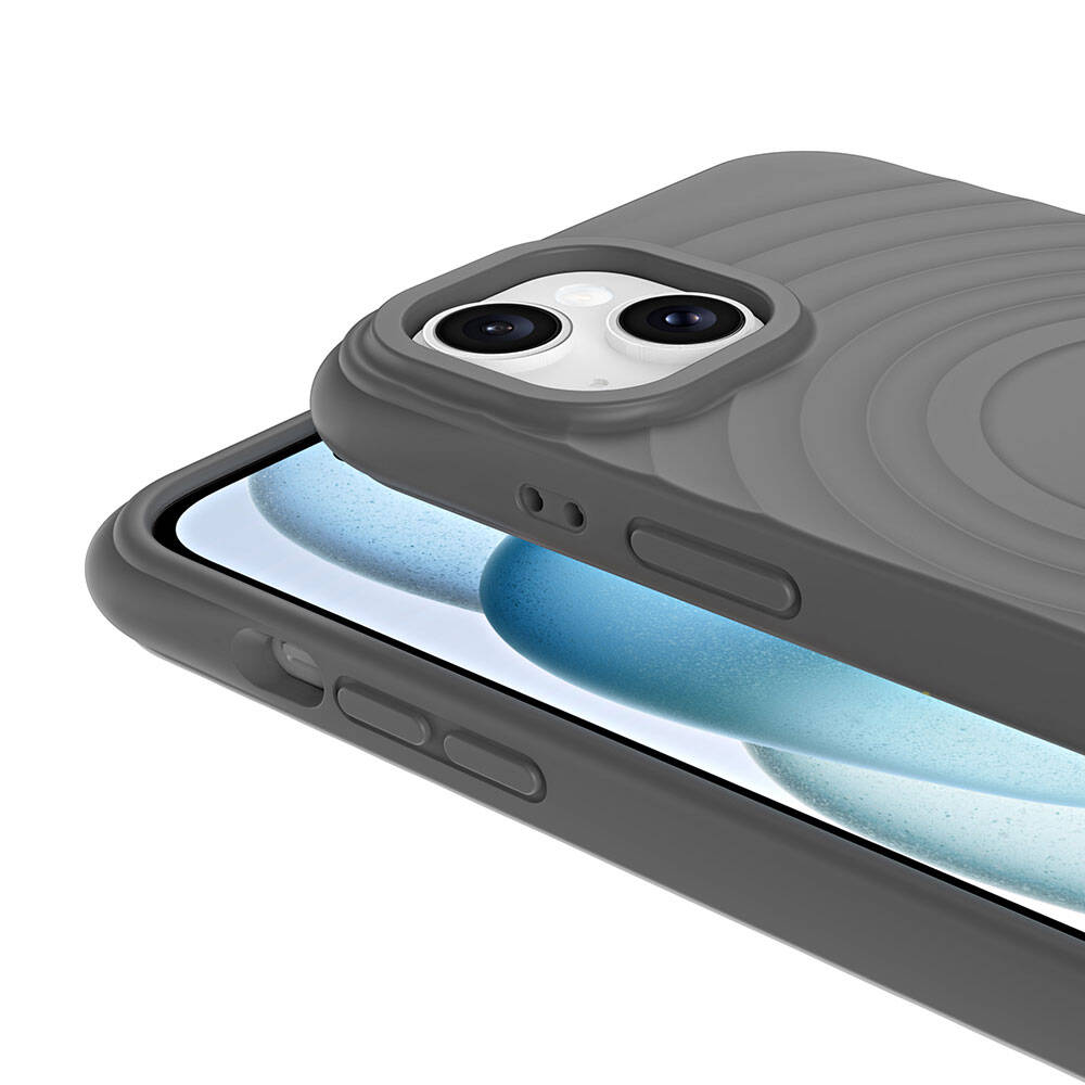 Apple iPhone 15 Plus M-safe Şarj Özellikli Airbagli Mat Görünümlü Zore Hepi Kapak
