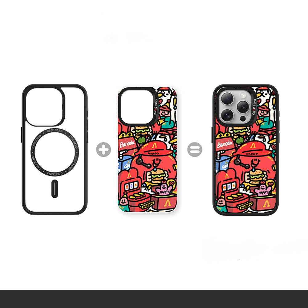Apple iPhone 15 Plus M-safe Şarj Özellikli Casebang Ahhey Serisi Arka Panel