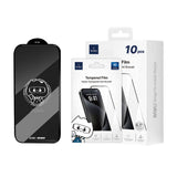 Apple iPhone 15 Plus Wiwu GT-008 Polimer Oleofobik Kaplama Şeffaf Pürüzsüz Temperli Cam Ekran Koruyucu 10'lu Paket