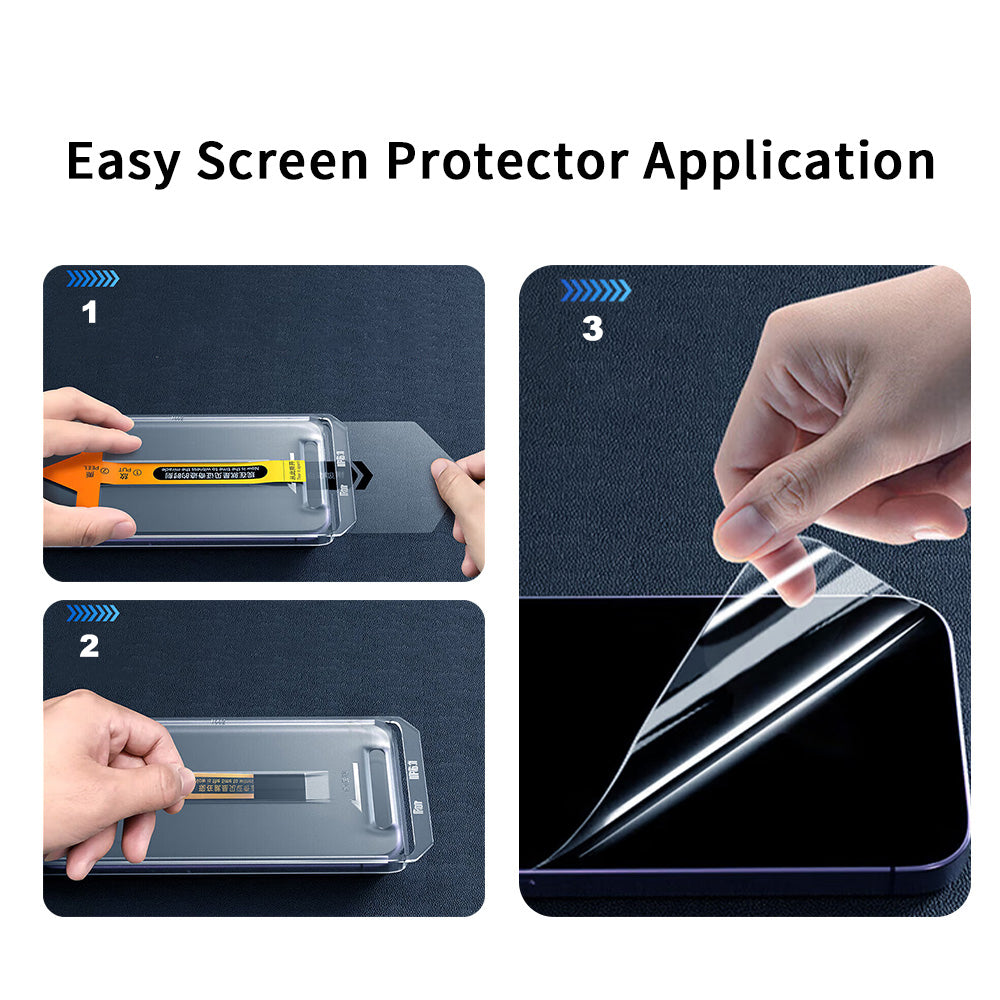 Apple iPhone 15 Plus Zore 2.5D Oliv Privacy Temperli Cam Ekran Koruyucu + Kolay Uygulama Aparatı