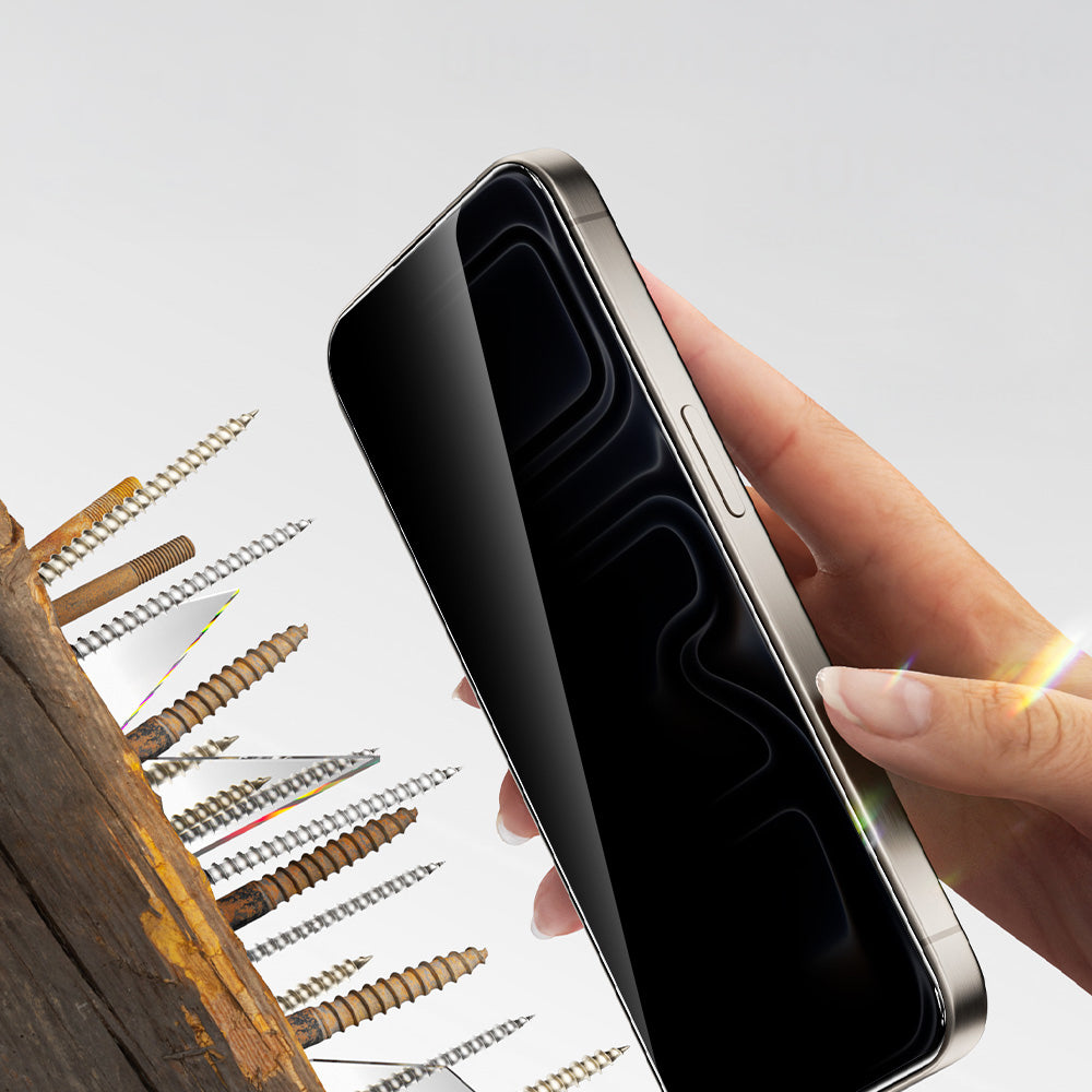 Apple iPhone 15 Plus Zore 2.5D Oliv Privacy Temperli Cam Ekran Koruyucu + Kolay Uygulama Aparatı