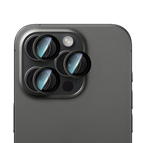 Apple iPhone 15 Pro Max CaseWorld Alloy Serisi Oleofobik Anti Reflective Kamera Lens Koruyucu