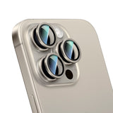Apple iPhone 15 Pro Max CaseWorld Alloy Serisi Oleofobik Anti Reflective Kamera Lens Koruyucu