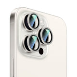 Apple iPhone 15 Pro CaseWorld Alloy Sparkling Diamond Serisi Taşlı Lens Koruyucu