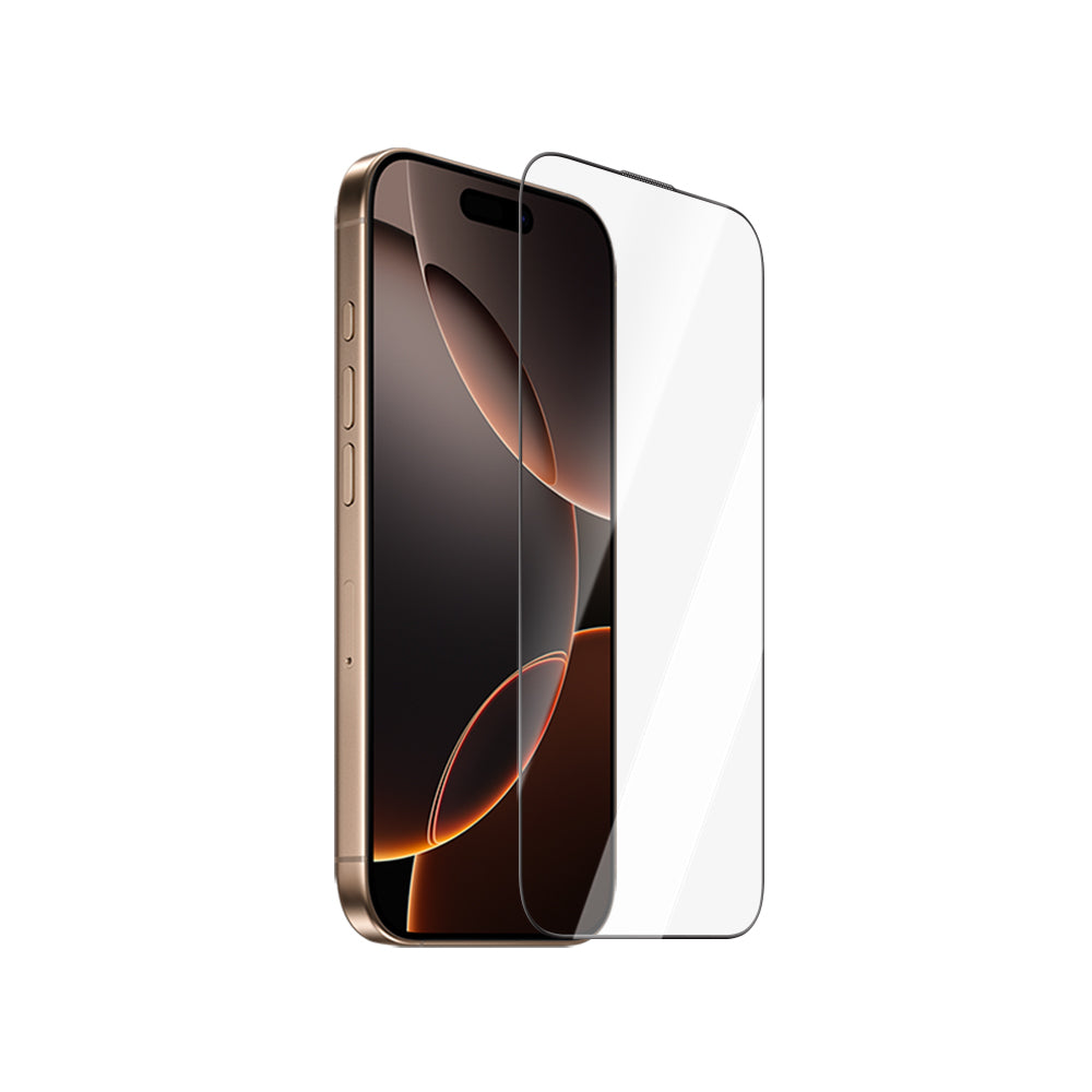 Apple iPhone 15 Pro CaseWorld Armor Serisi Eyesafe Teknolojili 0.15mm 3D Temperli Cam Ekran Koruyucu + Uygulama Aparatlı