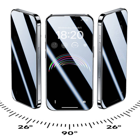 Apple iPhone 15 Pro Hidrofobik Ve Oleofobik Özellikli Benks Privacy Air Shield Ekran Koruyucu 10'lu Paket