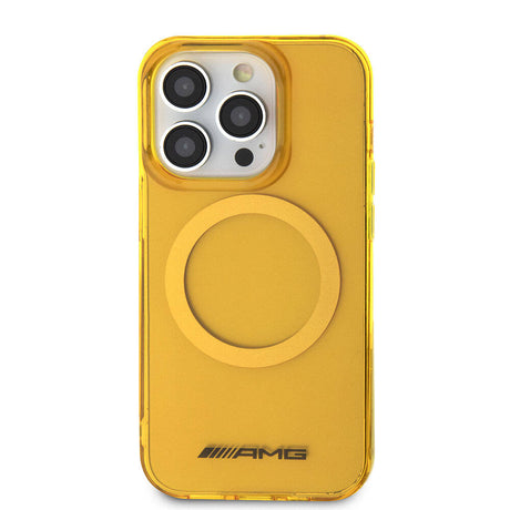 Apple iPhone 15 Pro Kılıf AMG Orjinal Lisanslı M-safe Şarj Özellikli Transparan Kapak