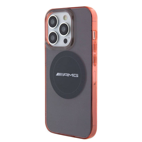 Apple iPhone 15 Pro Kılıf AMG Orjinal Lisanslı M-safe Şarj Özellikli Transparan Timeless Kapak