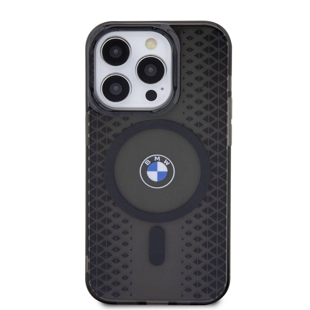 Apple iPhone 15 Pro Kılıf BMW M-safe Şarj Özellikli Transparan IML Signature Orjinal Lisanslı Kapak